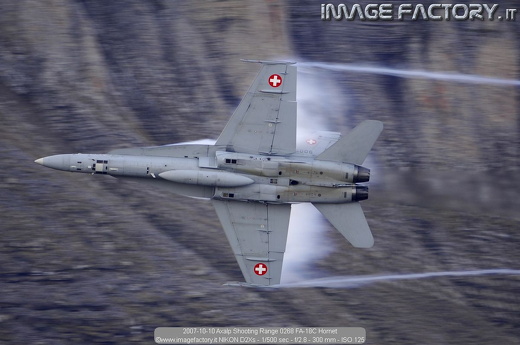 2007-10-10 Axalp Shooting Range 0268 FA-18C Hornet